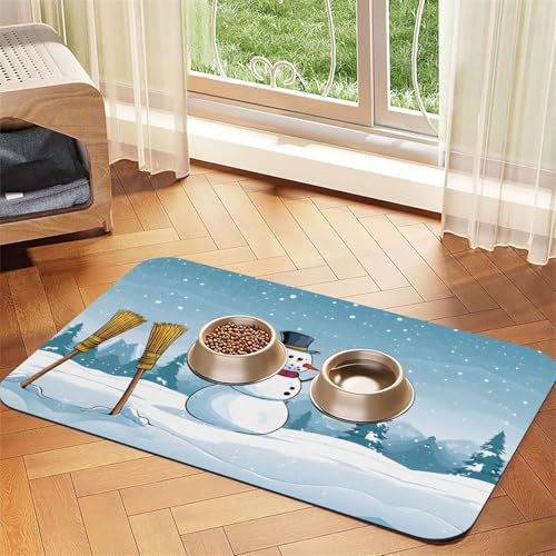 Saugfähige Leder-Tischdecke mit Aufschrift "Merry Christmas", perfekt für Hunde, Katzen und andere Haustiere Saugfähige Leder-Tischdecke mit Aufschrift "Merry Christmas", perfekt für Hunde, Katzen und andere Haustiere von JEKYDOSD