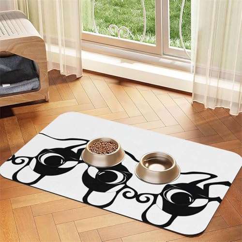 Saugfähige Leder-Tischdecke mit Cat1-Aufdruck, perfekt für Hunde, Katzen und andere Haustiere von JEKYDOSD