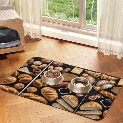 Saugfähige Leder-Tischdecke mit Käsesandwiches-Aufdruck, perfekt für Hunde, Katzen und andere Haustiere Saugfähige Leder-Tischdecke mit Käsesandwiches-Aufdruck, perfekt für Hunde, Katzen und andere Haustiere von JEKYDOSD
