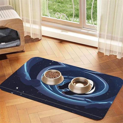 Saugfähige Leder-Tischdecke mit Panda-Aufdruck, perfekt für Hunde, Katzen und andere Haustiere von JEKYDOSD