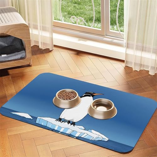 Saugfähige Leder-Tischdecke mit niedlichem Pinguin-Druck, perfekt für Hunde, Katzen und andere Haustiere Saugfähige Leder-Tischdecke mit niedlichem Pinguin-Druck, perfekt für Hunde, Katzen und andere Haustiere von JEKYDOSD