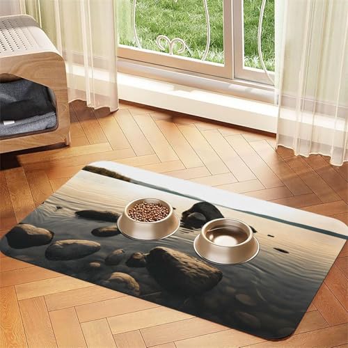 Zen Stone Print Pet Absorbent Leather Tablecloth Perfect for Dogs, Cats, and Other Pets Zen Stone Print Pet Absorbent Leather Tablecloth Perfect for Dogs, Cats, and Other Pets von JEKYDOSD