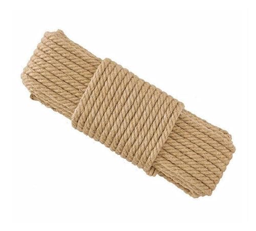 DIY Katzenkratzbrett Seil gedrehtes Sisalseil Ersatz Kratzbaum Kratzspielzeug Katzenklettergerüst gebundenes Seil(14mm) von JEQGDLUI