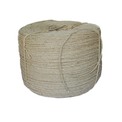 Handgefertigter Katzenkratzbaum aus Sisalseil, selbstgemachter Sisal-Kletterrahmen, Katzenkratzbaum, Baum, Originalfarbe, 6 mm, 8 mm dick(White 7mmx30m) von JEQGDLUI