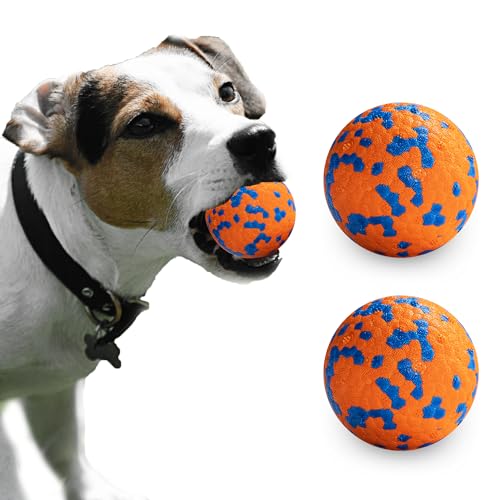 JEROCK Hundebälle, unzerstörbarer Hundespielzeugball für aggressive Kauer, langlebiger, hochelastischer interaktiver Ball zum Trainieren von Fangen und Apportieren, für große, mittelgroße und kleine JEROCK Hundebälle, unzerstörbarer Hundespielzeugball für aggressive Kauer, langlebiger, hochelastischer interaktiver Ball zum Trainieren von Fangen und Apportieren, für große, mittelgroße und kleine von JEROCK