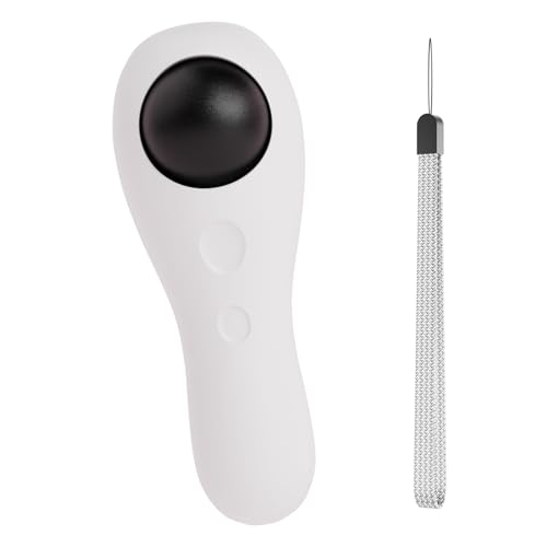 JEROCK Hundetraining Clicker mit Handschlaufe, Trainingsklicker für Haustier wie Hund Katze Pferd Vogel Delfin Welpe, Große Tasten und Lauter Ton (Weiß) von JEROCK