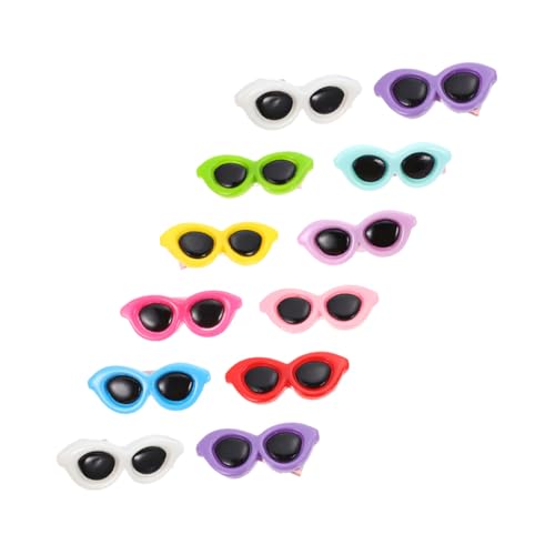 JEWEDECO 12 Stück Teiliges Bunter Haarklammern für Haustiere Niedliche Sonnenbrillen Form aus Hochwertigem Sicher und Langlebig für Hunde Katzenhaar dekor für Alltag und Festlichkeiten JEWEDECO 12 Stück Teiliges Bunter Haarklammern für Haustiere Niedliche Sonnenbrillen Form aus Hochwertigem Sicher und Langlebig für Hunde Katzenhaar dekor für Alltag und Festlichkeiten von JEWEDECO