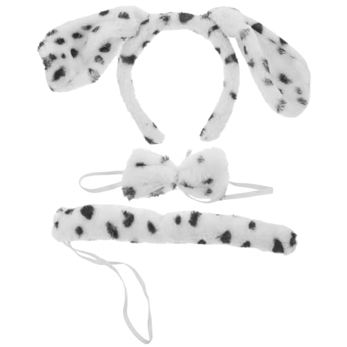 JEWEDECO 1satz Puppy Cosplay Kostümset Mit Ohren Und Fliege Für Tierkostümpartys Bühnenauftritte Und Feste Attraktive Hundethemen-Dekoration Für Erwachsene von JEWEDECO