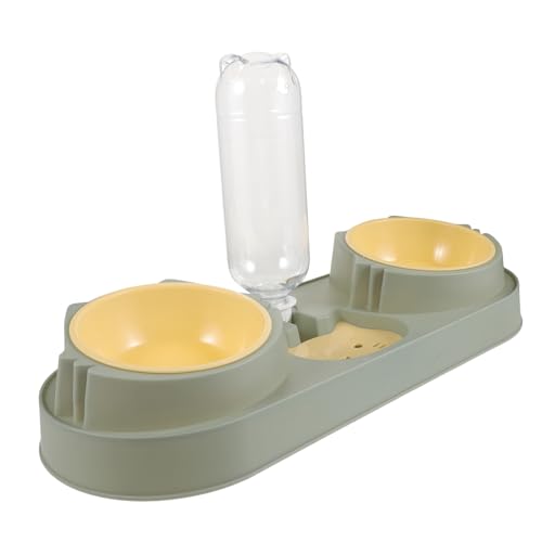 JEWEDECO Automatischer Doppelnapf für Katzen und Hunde Stabiles Rutschfestes Futter Wasserspender Bruchsicher Praktischer Futternapf für Haustiere zu Hause Geschäft Grüner Stil JEWEDECO Automatischer Doppelnapf für Katzen und Hunde Stabiles Rutschfestes Futter Wasserspender Bruchsicher Praktischer Futternapf für Haustiere zu Hause Geschäft Grüner Stil von JEWEDECO