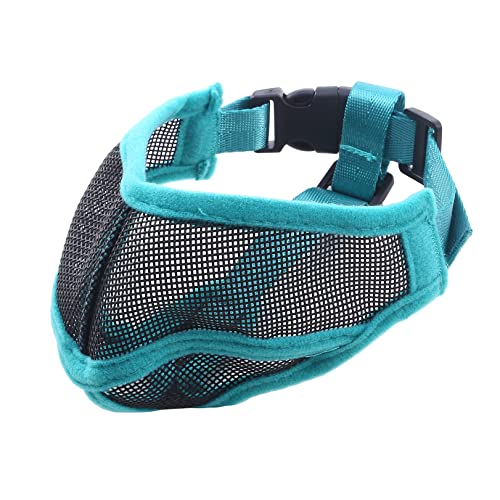 JEYANG Atmungsaktiver Hunde-Mundschutz aus Nylon-Mesh, Anti-Biss-Maulkörbe für Katzen, Haustier-Mundschutz, um Beißen und Schreien zu verhindern,Grün XL JEYANG Atmungsaktiver Hunde-Mundschutz aus Nylon-Mesh, Anti-Biss-Maulkörbe für Katzen, Haustier-Mundschutz, um Beißen und Schreien zu verhindern,Grün XL von JEYANG