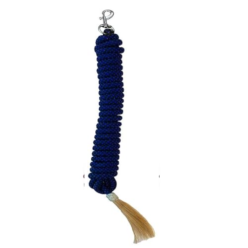 JF-Reitsport Bodenarbeitsseil mit Snapkarabiner, 6,90 m Länge, 15 mm Durchmesser, 7 Farben, für Pferdeausbildung (Blau) von JF-Reitsport
