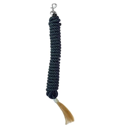 JF-Reitsport Bodenarbeitsseil mit Snapkarabiner, 6,90 m Länge, 15 mm Durchmesser, 7 Farben, für Pferdeausbildung (dunkel Grün) von JF-Reitsport