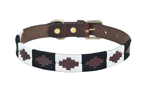 JF-Reitsport Leder Hundehalsband im Western-Design, Handgefertigt Trend Robust Breit (L 14-19 Inches) von JF-Reitsport