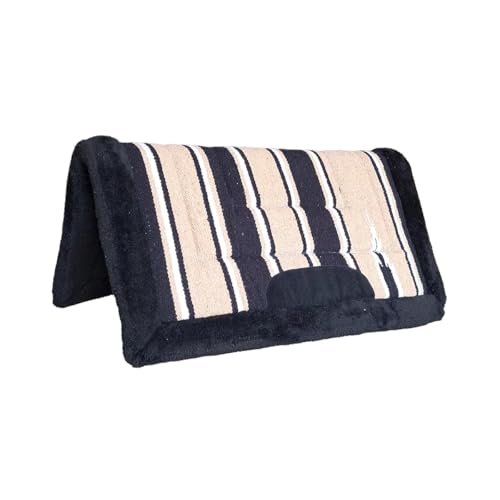 JF-Reitsport Westernpad Dayton, Westernpad Dayton 78 × 78 cm Kunstfell Wildlederbesatz (Beige) von JF-Reitsport