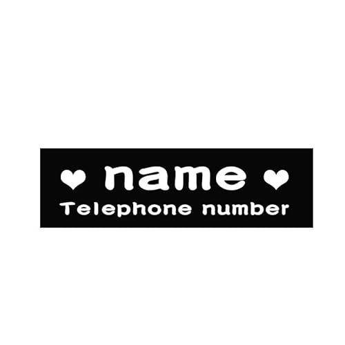 2 Stück Personalisierte Katzen- Und Hundegeschirr-ID-Tag-Aufkleber, Haustiergeschirr-Name, Telefonnummer, Typenschild, K9-Hundegeschirr-Halsband, PU-Leder, Etikett, Aufkleber, Patch, Anti-Verlust 2 Stück Personalisierte Katzen- Und Hundegeschirr-ID-Tag-Aufkleber, Haustiergeschirr-Name, Telefonnummer, Typenschild, K9-Hundegeschirr-Halsband, PU-Leder, Etikett, Aufkleber, Patch, Anti-Verlust von JFERDX