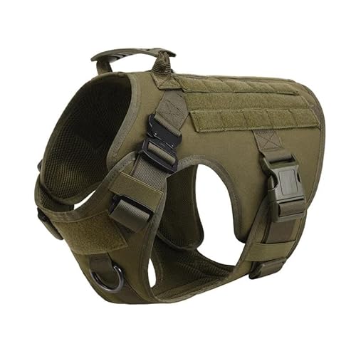 Deutscher Schäferhund, Französische Bulldogge, Jagd, Camping, Trainingsgeschirr, Militärisches Taktisches Nylon-Hundegeschirr, Verstellbares Hundegeschirr Für Mittelgroße Bis Große Hunde,Green,S Deutscher Schäferhund, Französische Bulldogge, Jagd, Camping, Trainingsgeschirr, Militärisches Taktisches Nylon-Hundegeschirr, Verstellbares Hundegeschirr Für Mittelgroße Bis Große Hunde,Green,S von JFERDX