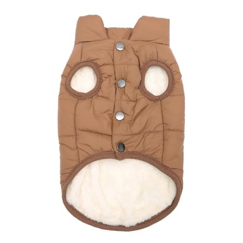 Haustier Einfarbige Baumwollweste Jacke Herbst Und Winter Warme Fleece Hundejacke Kleine Mittlere Und Große Hunde Chihuahua Französische Bulldogge Mops Jacke Kleidung,C,2XL Haustier Einfarbige Baumwollweste Jacke Herbst Und Winter Warme Fleece Hundejacke Kleine Mittlere Und Große Hunde Chihuahua Französische Bulldogge Mops Jacke Kleidung,C,2XL von JFERDX