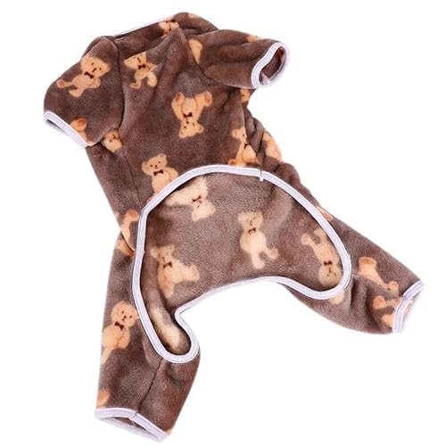 Herbst Und Winter, Weicher, Bequemer, Warmer Fleece-Hunde-Pyjama, Französische Bulldogge, Chihuahua-Overall, Pudel, Shih Tzu-Pyjama, Overall, Geeignet Für Kleine Hunde Und Katzen,Kaffee,M Herbst Und Winter, Weicher, Bequemer, Warmer Fleece-Hunde-Pyjama, Französische Bulldogge, Chihuahua-Overall, Pudel, Shih Tzu-Pyjama, Overall, Geeignet Für Kleine Hunde Und Katzen,Kaffee,M von JFERDX