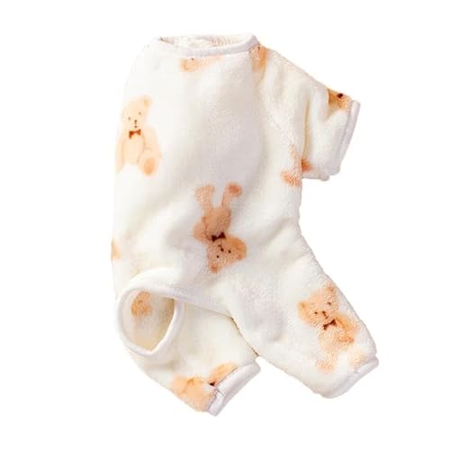 Herbst Und Winter, Weicher, Bequemer, Warmer Fleece-Hunde-Pyjama, Französische Bulldogge, Chihuahua-Overall, Pudel, Shih Tzu-Pyjama, Overall, Geeignet Für Kleine Hunde Und Katzen,Weiss,XS Herbst Und Winter, Weicher, Bequemer, Warmer Fleece-Hunde-Pyjama, Französische Bulldogge, Chihuahua-Overall, Pudel, Shih Tzu-Pyjama, Overall, Geeignet Für Kleine Hunde Und Katzen,Weiss,XS von JFERDX