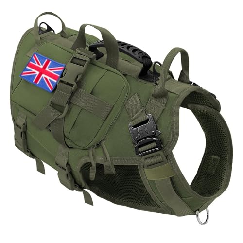 Kein Militärischer Taktischer Hundekabelbaum Mit Beutel Einstellbarer Nylon Service Hunde Training Wandercamping -Jagdkabelbaum Für Mittel- Bis Große Hunde,D,M von JFERDX