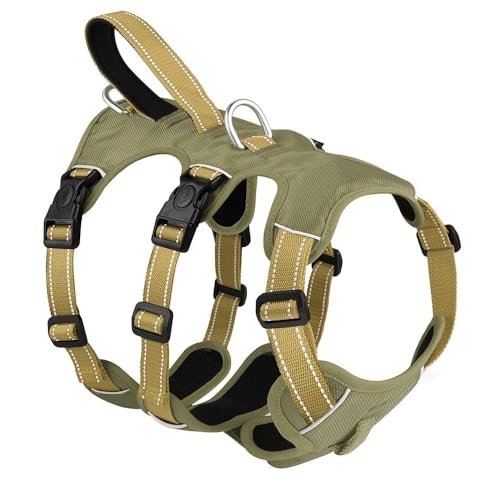 Mesh-Nylon-Haustiergeschirr, Weste Mit Griff, Reflektierendes Hundegeschirr Für Den Außenbereich, Verstellbares Hunde-Camping-Jagd-Trainingsgeschirr Für Kleine, Mittelgroße Und Große Hunde, Pitbu Mesh-Nylon-Haustiergeschirr, Weste Mit Griff, Reflektierendes Hundegeschirr Für Den Außenbereich, Verstellbares Hunde-Camping-Jagd-Trainingsgeschirr Für Kleine, Mittelgroße Und Große Hunde, Pitbu von JFERDX