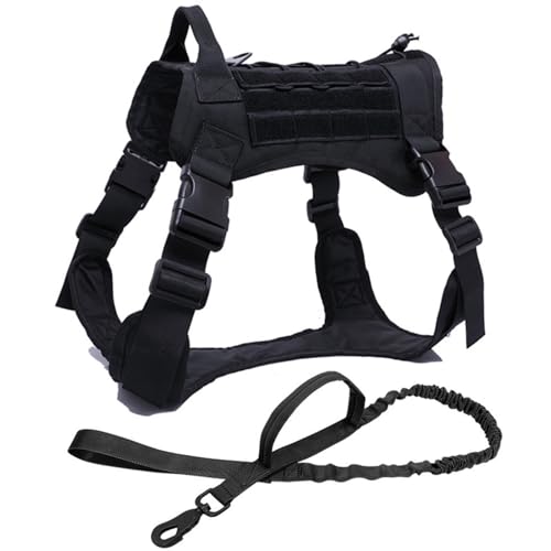 Militärisches Taktisches Robustes Nylon-Hundegeschirr Für Draußen, Haustier-Trainingsgeschirr, Weste, Hundegeschirr Und Leine, Set Für Deutscher Schäferhund, Labrador, Camping, Jagd, Hundege Militärisches Taktisches Robustes Nylon-Hundegeschirr Für Draußen, Haustier-Trainingsgeschirr, Weste, Hundegeschirr Und Leine, Set Für Deutscher Schäferhund, Labrador, Camping, Jagd, Hundege von JFERDX