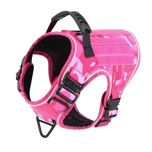 Mit 4 Metallschnallen Im Freien Im Freien Hundegurt Großer Hund Nylon Militärtaktische Haustier Training Camping Jagdgurt Weste,A,XL von JFERDX