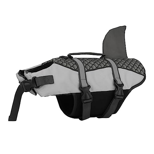 Outdoor Reflektierender Hunde-Badeanzug, Sommer-Haustier-Badebekleidung, Hunde-Schwimmweste, Weste, Kleidung, Hunde-Schwimmweste, Strand, Pool, Glänzende Schuppen, Haustier-Schwimm-Badeanzug,Grau,M Outdoor Reflektierender Hunde-Badeanzug, Sommer-Haustier-Badebekleidung, Hunde-Schwimmweste, Weste, Kleidung, Hunde-Schwimmweste, Strand, Pool, Glänzende Schuppen, Haustier-Schwimm-Badeanzug,Grau,M von JFERDX