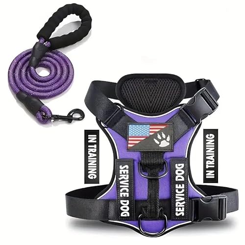 Reflective Dog Walking -Training Im Freien Und Leine Setzen Keine Verstellbaren Nylon -Hundekabelbaumweste Für Mittel- Und Große Hunde,G,L von JFERDX