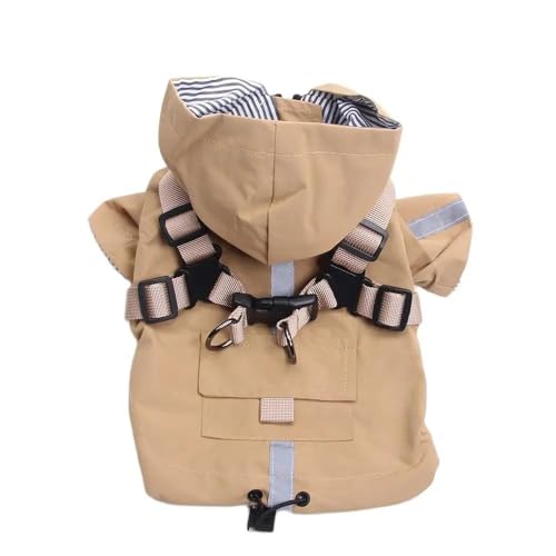 Regenmantel Für Hunde Und Katzen, Für Den Außenbereich, Winddicht, Wasserdicht, Reflektierendes Design, Haustierjacke, Weich Und Bequem, Windjacke Für Hunde, Herbst-Haustierjacke, Kleidung,Beige, Regenmantel Für Hunde Und Katzen, Für Den Außenbereich, Winddicht, Wasserdicht, Reflektierendes Design, Haustierjacke, Weich Und Bequem, Windjacke Für Hunde, Herbst-Haustierjacke, Kleidung,Beige, von JFERDX
