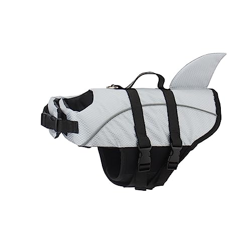 Schwimmweste Für Kleine Und Mittelgroße Hunde, Modisch, Bequem, Schwimmweste Für Hunde, Badeanzug, Jacke, Sommer, Outdoor, Strand, Pool, Hund, Reflektierender Badeanzug, Haustier-Schwimmweste,Grau,XS Schwimmweste Für Kleine Und Mittelgroße Hunde, Modisch, Bequem, Schwimmweste Für Hunde, Badeanzug, Jacke, Sommer, Outdoor, Strand, Pool, Hund, Reflektierender Badeanzug, Haustier-Schwimmweste,Grau,XS von JFERDX