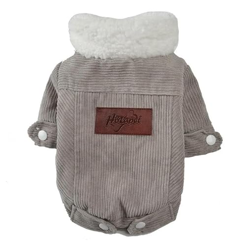 Warme Hundekleidung Für Herbst Und Winter, Weich, Leicht, Hundemantel, Jacke, Verdickt, Warm, Winddicht, Chihuahua-Yorkie-Kleidung Für Kleine Und Mittelgroße Hunde,Grau,L Warme Hundekleidung Für Herbst Und Winter, Weich, Leicht, Hundemantel, Jacke, Verdickt, Warm, Winddicht, Chihuahua-Yorkie-Kleidung Für Kleine Und Mittelgroße Hunde,Grau,L von JFERDX
