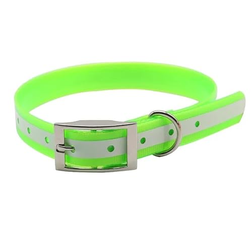 Wasserdichtes Hundehalsband für den Außenbereich, leuchtend, reflektierend, Sicherheitshalsband, Deodorant, wasserdichtes Haustierhalsband, leicht zu reinigen, Haustierbedarf, Zubehör, Grün, L Wasserdichtes Hundehalsband für den Außenbereich, leuchtend, reflektierend, Sicherheitshalsband, Deodorant, wasserdichtes Haustierhalsband, leicht zu reinigen, Haustierbedarf, Zubehör, Grün, L von JFERDX