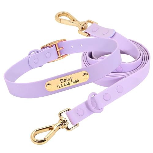 Wasserdichtes Schwimmhalsband für den Außenbereich, individuelle Gravur, Hundehalsband, Leine, Set, personalisierbar, PVC, für Hunde und Katzen, Haustier-ID-Tag, Namensschild, Halsband, Leine, Set, Wasserdichtes Schwimmhalsband für den Außenbereich, individuelle Gravur, Hundehalsband, Leine, Set, personalisierbar, PVC, für Hunde und Katzen, Haustier-ID-Tag, Namensschild, Halsband, Leine, Set, von JFERDX
