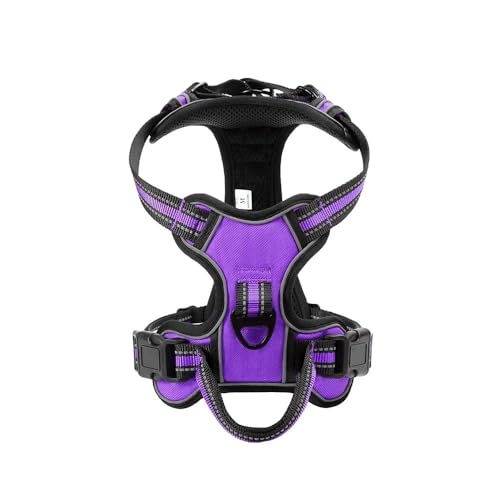 Weich Bequemem Atmungsaktives Nylon Ohne Pull Hundekabelbaum Im Freien Reflektierende Einstellbare Hundeausbildung Für Kleine, Mittlere Und Große Hunde,Lila,XL Weich Bequemem Atmungsaktives Nylon Ohne Pull Hundekabelbaum Im Freien Reflektierende Einstellbare Hundeausbildung Für Kleine, Mittlere Und Große Hunde,Lila,XL von JFERDX