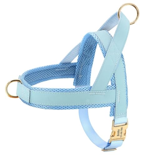 Weiches, Bequemes Nylon-Hundegeschirr, Weste Für Outdoor-Hunde, Camping, Trainingsgeschirr, Personalisiertes Hundegeschirr, Verstellbares Hundegeschirr Für Kleine Und Mittelgroße Hunde,Blau,M Weiches, Bequemes Nylon-Hundegeschirr, Weste Für Outdoor-Hunde, Camping, Trainingsgeschirr, Personalisiertes Hundegeschirr, Verstellbares Hundegeschirr Für Kleine Und Mittelgroße Hunde,Blau,M von JFERDX