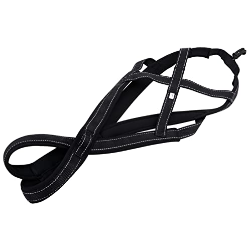 Winter-Hundeschlittengeschirr, Hunde-Rallyegeschirr, Outdoor-Hundetraining, Arbeit, Sport, Schlitten- Und Skigeschirr, Verstellbares, Langlebiges Nylon-Hundegeschirr,Schwarz,L Winter-Hundeschlittengeschirr, Hunde-Rallyegeschirr, Outdoor-Hundetraining, Arbeit, Sport, Schlitten- Und Skigeschirr, Verstellbares, Langlebiges Nylon-Hundegeschirr,Schwarz,L von JFERDX
