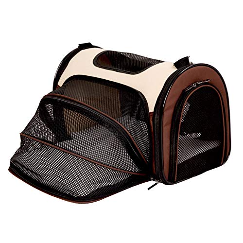 JFFTX Pet Backpack Basket Atmungsaktiver Wasserdichter Transparenter Pet Dog Reisetasche Tragbarer Faltbarer Advanced-Rucksack Für Den Außenbereich von JFFTX