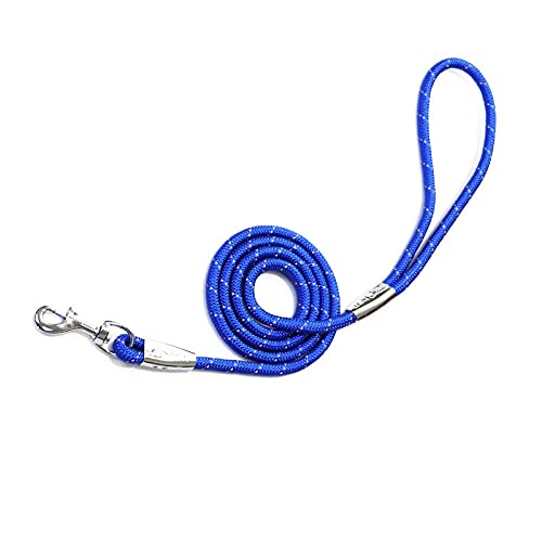 Hundeleine Nylon Anti-Lichtrunde Runde Seilzug Mit Hunde-Seil-Brust-Rücken-Passender Langen Katzenspur-Blau (Legierung)_1,0 * 120 cm. von JHDFS
