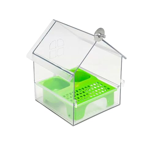 Ausziehbarer externer Futterspender für Papageien, Vogelbadewanne, Duschbox, Wasserbadewanne, Haustier, Wellensittich, Nymphensittich, für Kanarienvögel Ausziehbarer externer Futterspender für Papageien, Vogelbadewanne, Duschbox, Wasserbadewanne, Haustier, Wellensittich, Nymphensittich, für Kanarienvögel von JHIALG