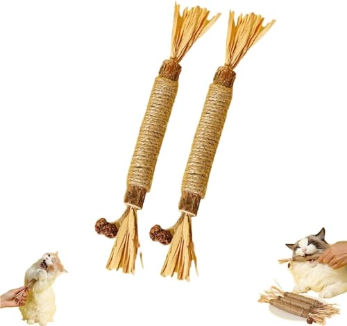 JHIALG Nuna Pets Kaustab, 1/5 Stück, Nunapets Kauspielzeug, Nunapets Natural Silvervine Kauen Nuna Haustiere Stick Spielzeug, Sticks von JHIALG