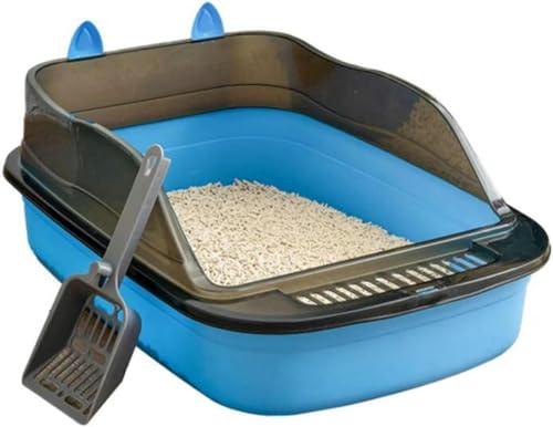 Katzentoilette Halbgeschlossene Katzentoilette Offene Katzentoilette Große Katzentoilette Katzentoilette blau 50 * 36 * 18 cm-50 * 36 * 18 cm-blau Katzentoilette Halbgeschlossene Katzentoilette Offene Katzentoilette Große Katzentoilette Katzentoilette blau 50 * 36 * 18 cm-50 * 36 * 18 cm-blau von JHJRYGKI