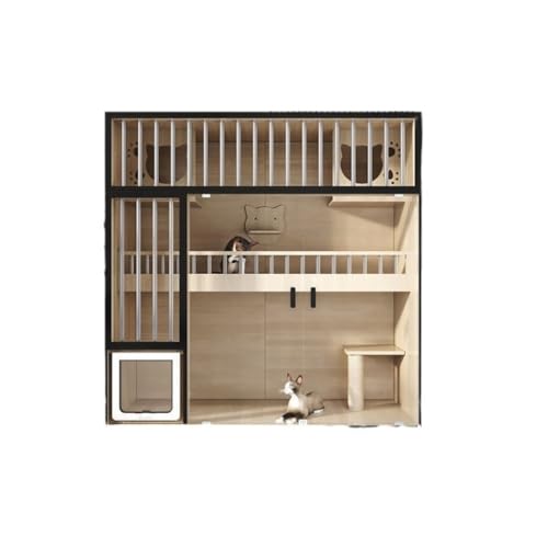JHMYOB Katzenhaus Katzenvilla, Katzenschrank, Zuhause, Innenbereich, Katzenkäfig, Haustierschrank, integriertes Katzenhaus, Schubladentyp, Katzenkäfig for Toilette Katzenhaus Indoor(3,A) von JHMYOB