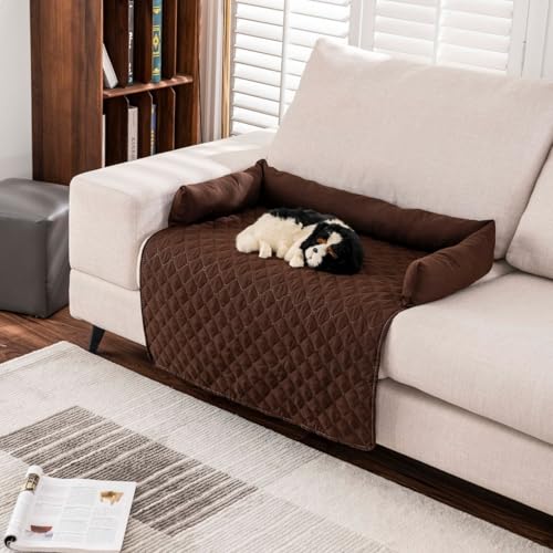 Generisch Kühlendes Sofabett, Kühlmatte, Vier Jahreszeiten Universal KüHlpad Aus Eisseide FüR Katzen Und Hunde Aller GrößEn, Maschinenwaschba (Kaffee,75 * 75CM) von JIABAOZ