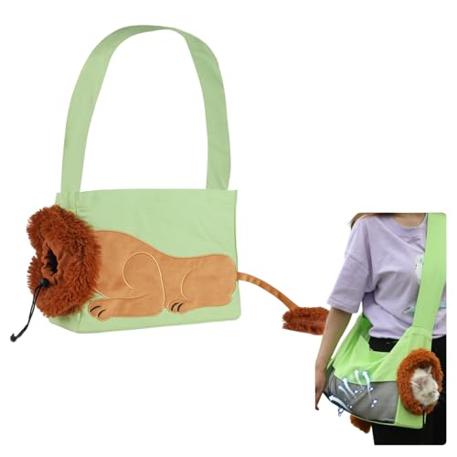 Hundetasche Für Kleine Hunde 5kg, Tragetasche Hund Hundetragetasche Leichte, Faltbare Hundetransportbox, Katzen Transporttasche Für Unterwegs (Grün) von JIABAOZ