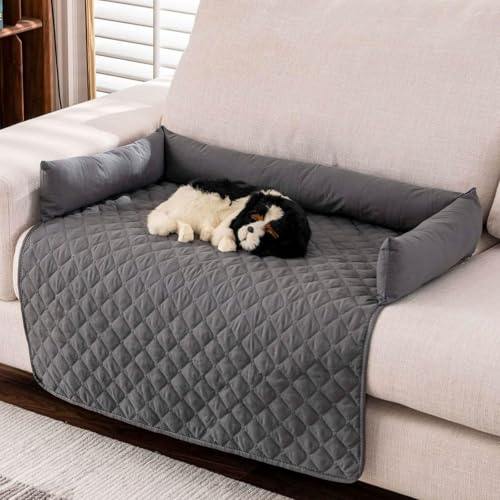 JIABAOZ Pelzbarn Kühlendes Sofabett, Kühldecke Hund 90x120cm,Kühlmatte,Sofaschutz,Heatrelief Kühlendes, Maschinenwaschbares Hundebett für Kleine bis Große Haustiere (Dark Gray) von JIABAOZ
