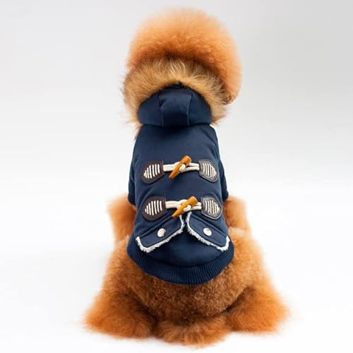 JIALIU Hundekleidung Winter Warm Haustier Hund Jacke Mantel Verdicken Welpen Chihuahua Kleidung Hoodies Für Kleine Mittelgroße Hunde Welpen Outfit von JIALIU