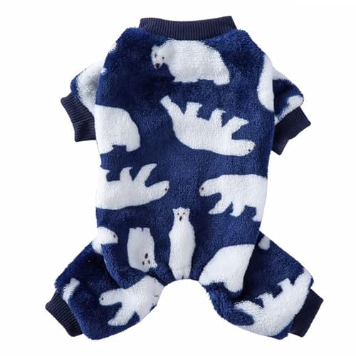 JIALIU Hundepyjamas Winterhundekleidung Drucken Warme Overalls Mantel Für Kleine Hunde Hündchen Katze Chihuahua Pommersche Kleidung Overalls von JIALIU