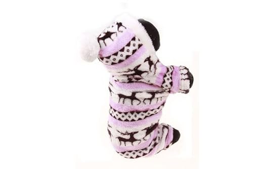 JIALIU Winter Warme Hundeoveralls Plüsch Strampler Pyjamas Weiche Baumwolle Kleine Haustiere Hundekleidung von JIALIU
