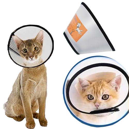 JIAMIAN Hundekegel Halsband, Verstellbar Haustier Halsband Anti-Bite Leck Wundkegel Heilen Schutzkragen, Elisabethanischer Kragen Schutzkragen Großer Hund (Halsumfang: 15-18cm) von JIAMIAN
